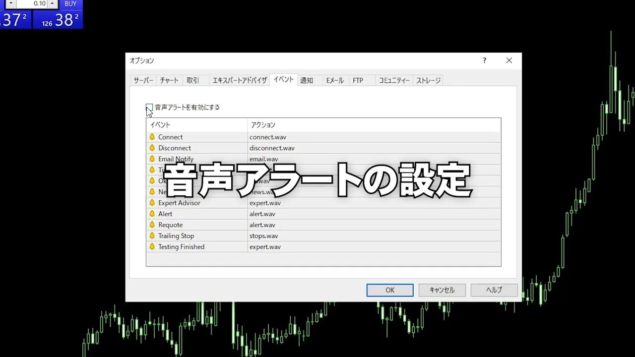 MT5（PC版）の音声アラートの音の設定 | OANDA FX/CFD Lab-education（オアンダ ラボ）