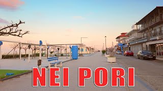 Walking at Nei Pori, Greece Beaches 4K