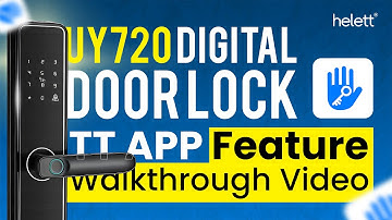 UNIY UY720 Digital Door Lock: App Feature Walkthrough (Pairing, Fingerprint, PIN, Bluetooth)