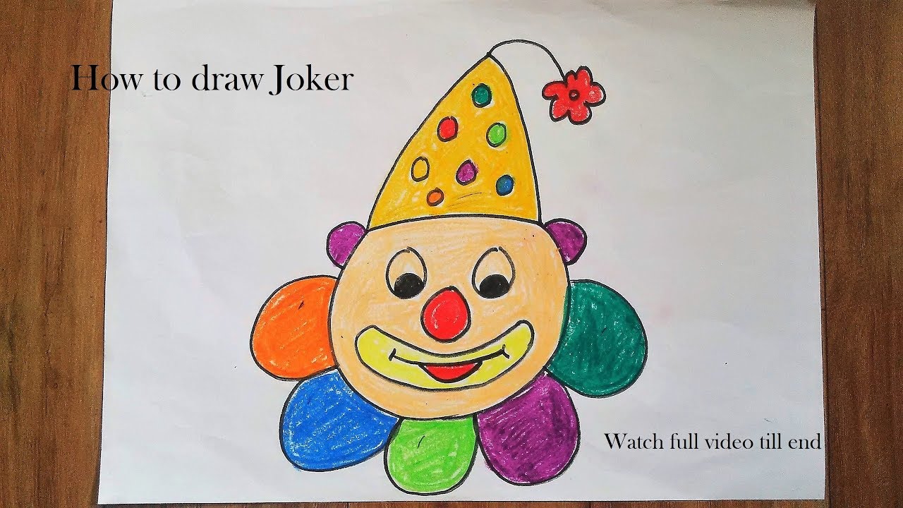 Joker Drawing For Kids At Paintingvalleycom Explore