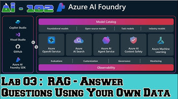 Azure AI-102 [3]: RAG Tutorial | Ground AI in Your Data | Azure AI Search & Embeddings