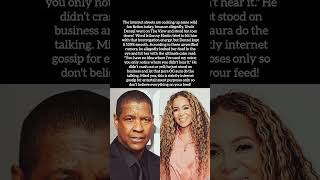 Did Denzel Washington Just Shut Down Sunny Hostin on The View?! 😳#denzelwashington #shorts