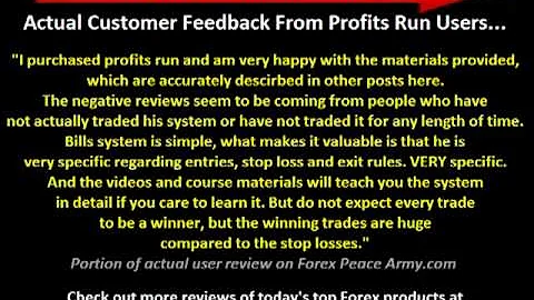 Profits Run (Bill Poulos) Review