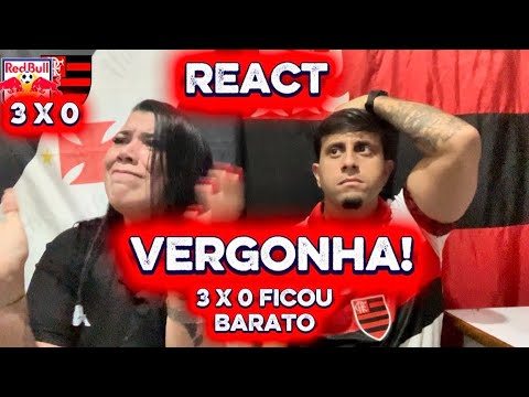 REACT COMPLETO - BRAGANTINO 3 X 0 FLAMENGO! VEXAME! 🤦🏽‍♂️😡 #flamengo #vasco #react #viralvideo