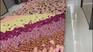 Artificial Flower Wall Wedding Decorative Fake Flower Panels Backdrop for Decor