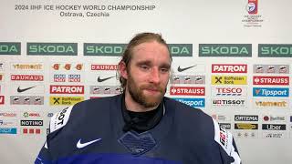 Quentin Papillon - gardien de l'équipe de France. MVP du match face aux USA