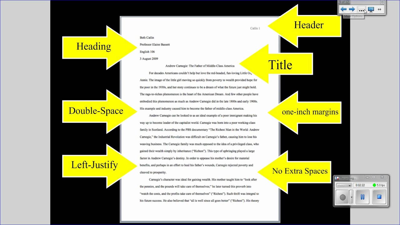 MLA Tutorial #12: Basic Paper Formatting