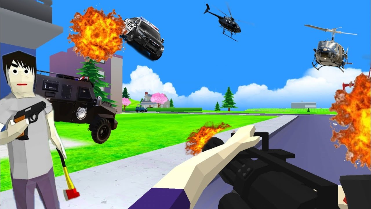 СУПЕР ПОБЕГ ОТ ПОЛИЦИИ СИМУЛЯТОР КРУТОГО ЧУВАКА КОТОРЫЙ ПОСТРОИЛ ШКОЛУ 