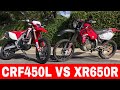 The Honda Crf450L vs XR650R #Honda #xr650r #crf450l