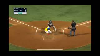 Franchy Cordero rbi double and an error