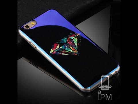 Силиконовый чехол для Iphone 6 / 6s Бриллиант на черном зазеркалье (6050023)