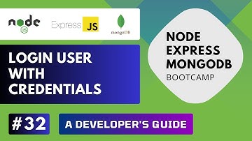 Build REST API with Node Express MongoDB - Login with Credentials #32