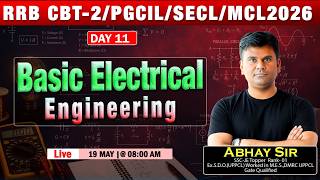 L 10 || Basic Electrical Engineering || PGCIL | SECL | MCL 2026 || @08:00 AM