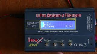 Зарядка Li-ion аккумулятора устройством Imax b6 v1