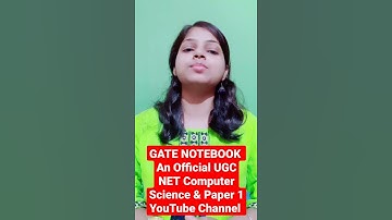 What is GATE NOTEBOOK ?🌟 #GateNoTeBook #Ugcnet #ugcnetcsa #GATE