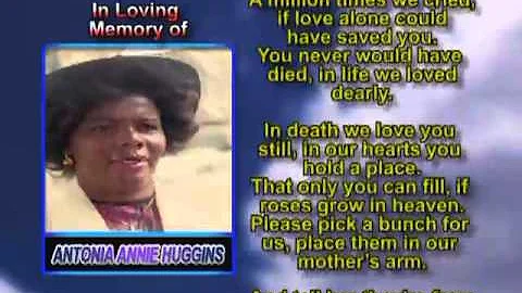Antonia Annie Huggins memorial