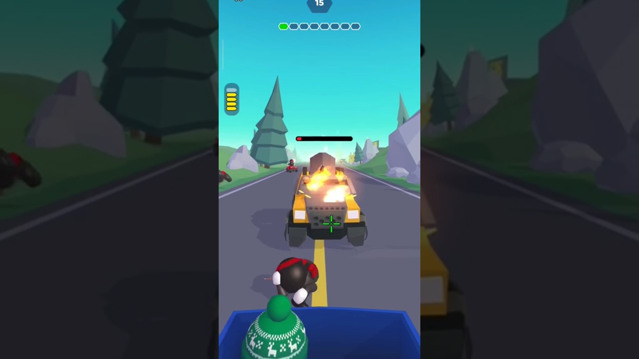 Say games rage road car shooting 15 Lev gameplay#gaming#shortvideo