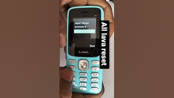 ALL Lava phone reset /how to reset lava A1! #shorts #trending #mobile