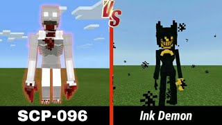 SCP_096 vs. Bendy Ink Demon | Minecraft (CRAZY BATTLE!)