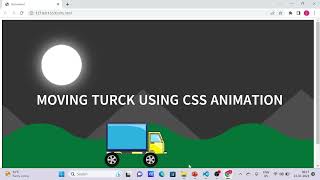 CSS animation / moving truck ????