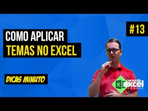 Vídeo: Como aplico um tema no Excel?