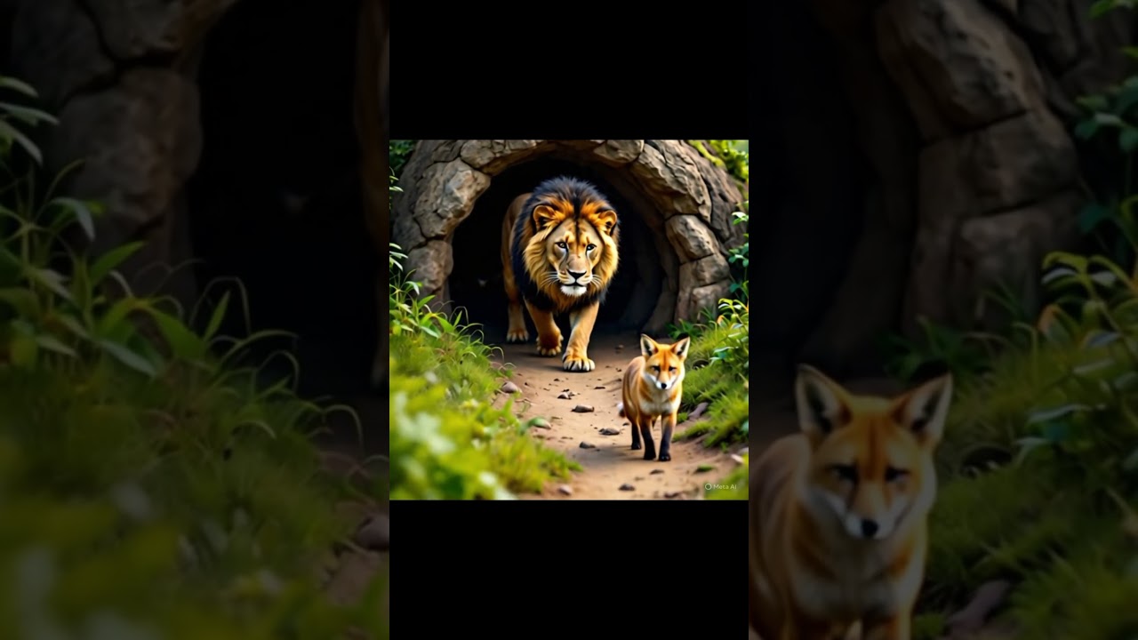 Lion & Fox Motivational Story 🦁🦊👌❤️ 