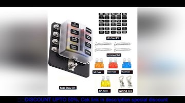 Universal Car 6 Way 8 Way Blade Fuse Terminal Block Auto Track Fuse Holder Box Wiring Power Connecto