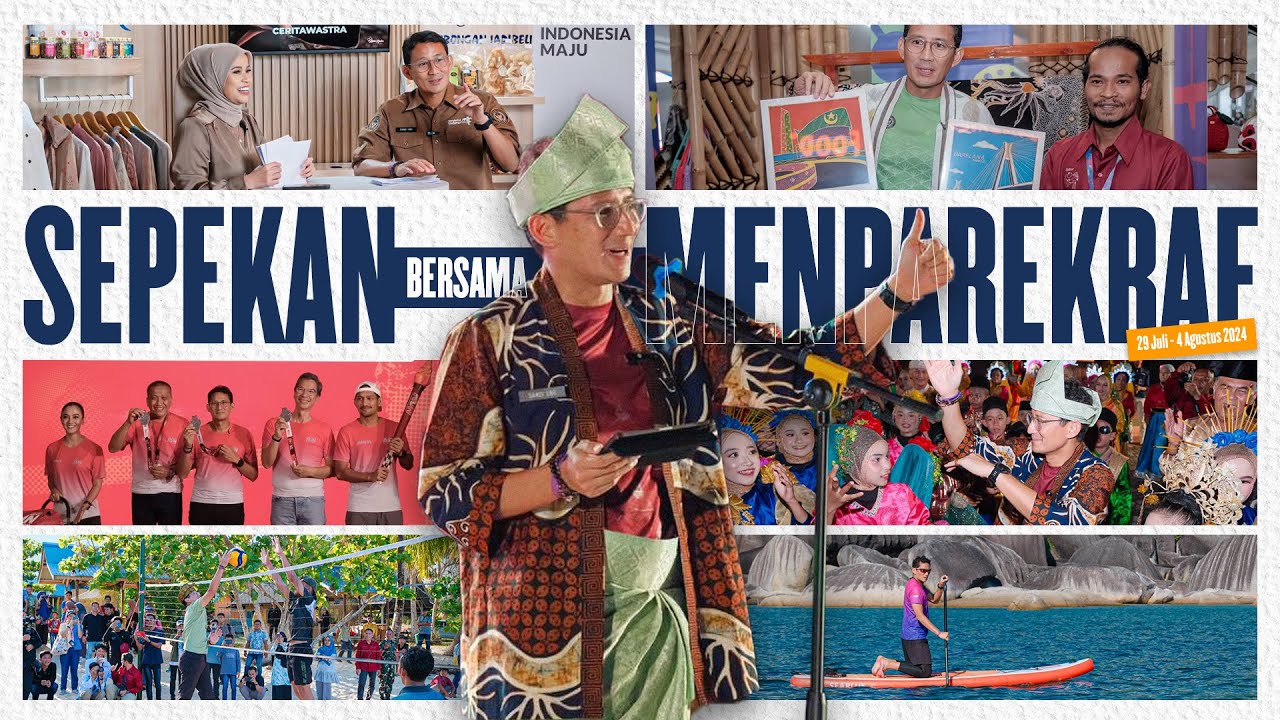 Satu Pekan Bersama Menparekraf: Ketika Mas Menteri Ikut Nge-Live Berjualan