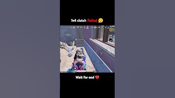 1v4 clutch failed Bgmi 💔 #shorts #ytshorts #viralshorts #bgmishorts #bgmi #pubg #1v4fail #1v4clutch