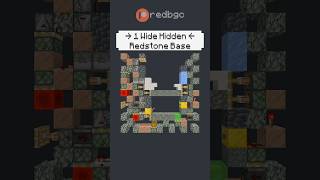 Easy 1 Wide #Redstone Ideas💡 Hidden Base in #Minecraft! #minecraftmemes #gaming #shorts