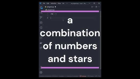 Print Pattern with a combination of numbers and stars  using python then watch this video😍🤩