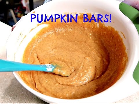 THE BEST PUMPKIN BARS!