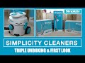 Simplicity cleaners triple unboxing  first look  all three for 259