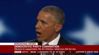 BBC Critique of President Obama&#39;s 2016 DNC speech