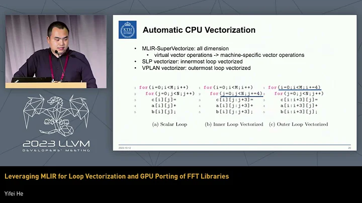 2023 LLVM Dev Mtg - Leveraging MLIR for Loop Vectorization and GPU Porting of FFT Libraries