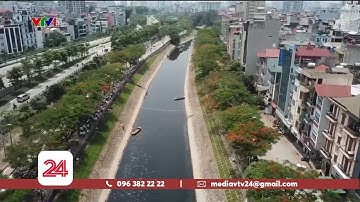 Làm cống ngầm gom nước thải dọc sông Tô Lịch | VTV24