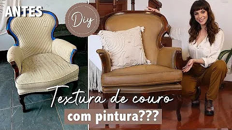 Como pintar cadeira em couro?