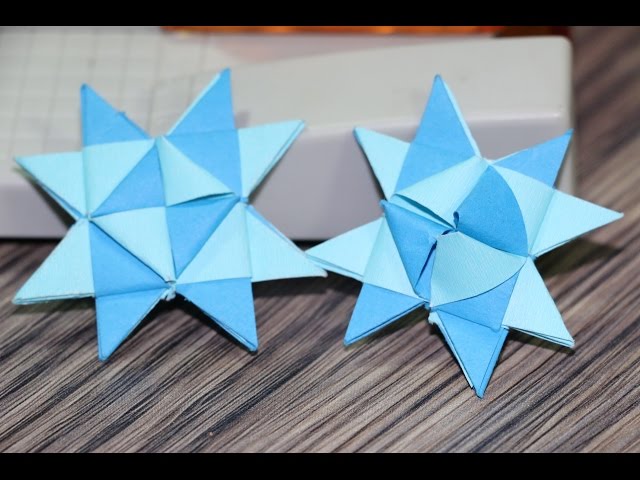 Origami Froebel Star (traditional) - Christmas 