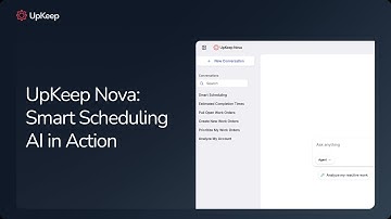 UpKeep Nova Demo: Smart Scheduling AI in Action