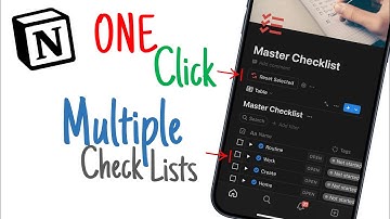 Notion - Easy Reusable Checklists (Reset with 1 Click)