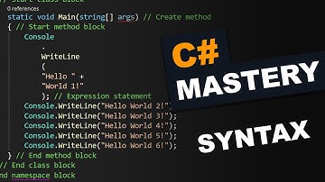 Basic Syntax - C# Mastery Course