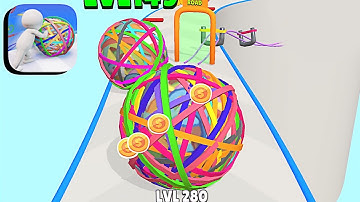 Rubberball Runner ​- All Levels Gameplay Android,ios (Levels 40-42)