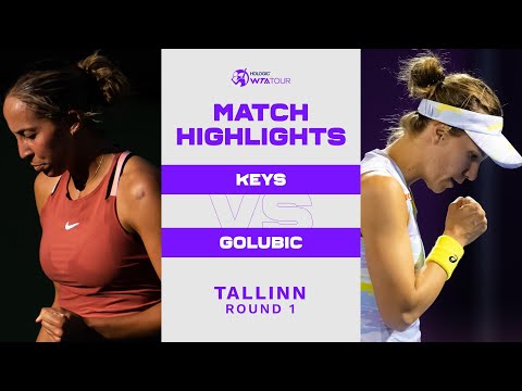 Madison keys vs. Viktorija golubic | 2022 tallinn round 1 | wta match highlights