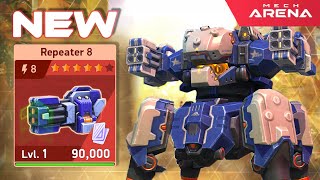 NEW Weapon Repeater 8 special for Vortex? | Mech Arena