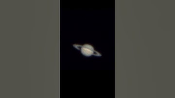 i pointed my SCT telescope at Saturn