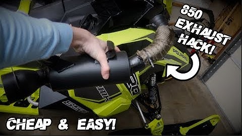 Polaris Patriot 850 LOUD Exhaust HACK!