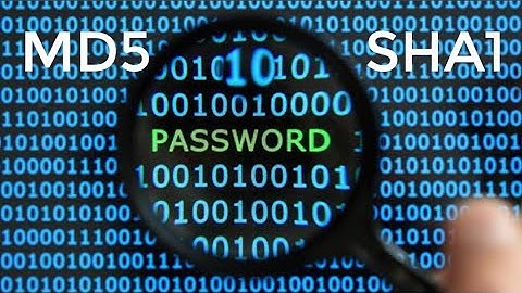 Encriptación - Algoritmos de Cifrado MD5,SHA1