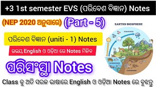 3 1st Year Compulsory Subject || EVS NEP 2020 || EVS Notes parisanstan (Ecosystem)|| part - 5 || 3 1st Year Compulsory Subject || EVS NEP 2020 || EVS Notes parisanstan (Ecosystem)|| part - 5 ||