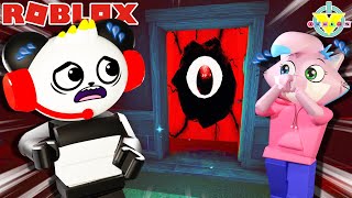 Exploring the MOST HAUNTED HOTEL EVER! Let's Play Roblox DOORS with Combo Panda & Alpha Lexa!!