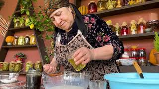 GRANDMA COOKING 50 KG STRAWBERRY! HARVESTING WHITE MULBERRY IN THE VILLAGE